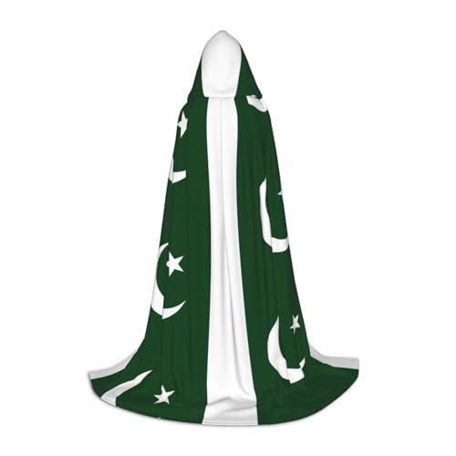 ERSDWRE Umhang mit der Flagge Pakistans, Uni, Erwachsene, Kapuzenumhang, perfekt für Halloween, Rollenspiele, Maskerade-Partys ERSDWRE Umhang mit der Flagge Pakistans, Uni, Erwachsene, Kapuzenumhang, perfekt für Halloween, Rollenspiele, Maskerade-Partys von ERSDWRE