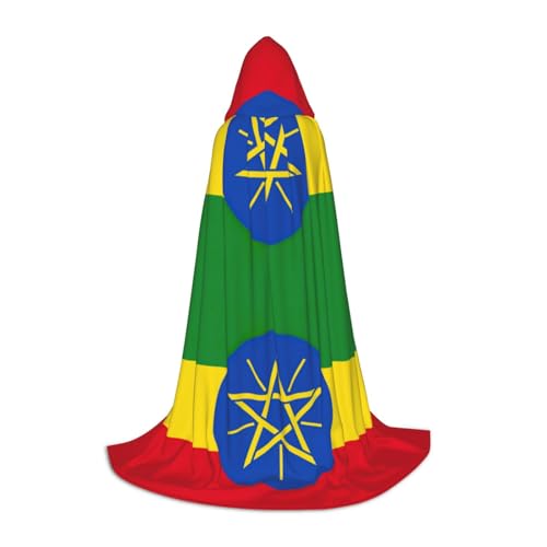 ERSDWRE Umhang mit der Flagge von Äthiopien, Uni, Erwachsene, Kapuzenumhang, perfekt für Halloween, Rollenspiele, Maskerade-Partys ERSDWRE Umhang mit der Flagge von Äthiopien, Uni, Erwachsene, Kapuzenumhang, perfekt für Halloween, Rollenspiele, Maskerade-Partys von ERSDWRE