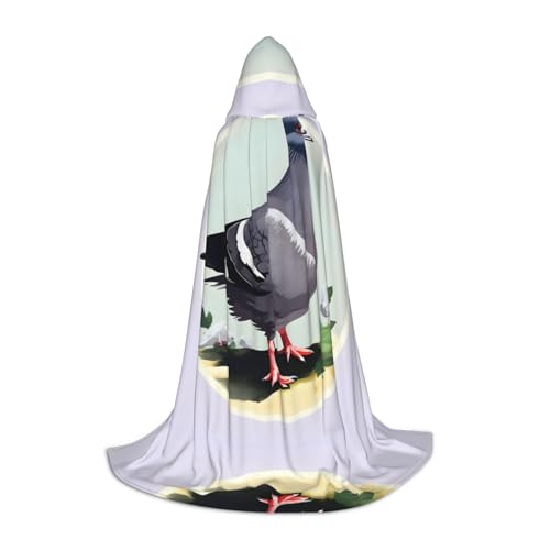 ERSDWRE Umhang mit grauem Taubenaufdruck, Uni, Erwachsene, Kapuzenumhang, perfekt für Halloween, Rollenspiele, Maskerade-Partys ERSDWRE Umhang mit grauem Taubenaufdruck, Uni, Erwachsene, Kapuzenumhang, perfekt für Halloween, Rollenspiele, Maskerade-Partys von ERSDWRE