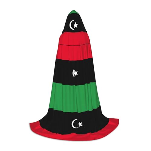 ERSDWRE Umhang mit libyscher Flagge, Uni, Erwachsene, Kapuzenumhang, perfekt für Halloween, Rollenspiele, Maskerade-Partys ERSDWRE Umhang mit libyscher Flagge, Uni, Erwachsene, Kapuzenumhang, perfekt für Halloween, Rollenspiele, Maskerade-Partys von ERSDWRE