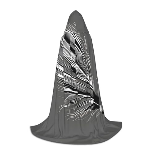 ERSDWRE Umhang mit tanzendem Federaufdruck, Uni, Erwachsene, mit Kapuze, perfekt für Halloween, Rollenspiele, Maskerade-Partys ERSDWRE Umhang mit tanzendem Federaufdruck, Uni, Erwachsene, mit Kapuze, perfekt für Halloween, Rollenspiele, Maskerade-Partys von ERSDWRE