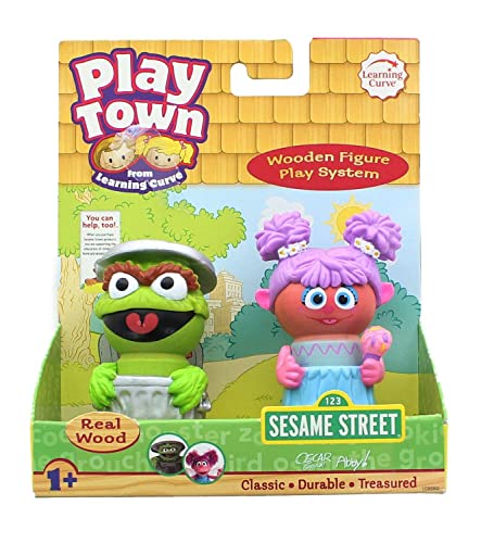 ERTL Sesamstraße Spielstadt Lernkurve Echtholz-Figur 2er Pack – Oscar & Abby ERTL Sesamstraße Spielstadt Lernkurve Echtholz-Figur 2er Pack – Oscar & Abby von ERTL