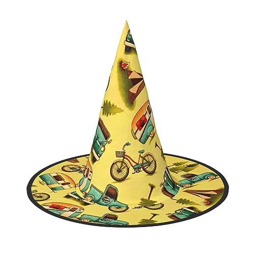 Auto- und Fahrraddruck Rave Hexenhut Karneval Halloween Hut für Partys Maskeraden und Kostümveranstaltungen von ERTTNT