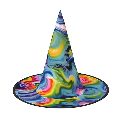 Batikdruck Rave Hexenhut Karneval Halloween Hut für Partys Maskeraden und Kostümveranstaltungen von ERTTNT