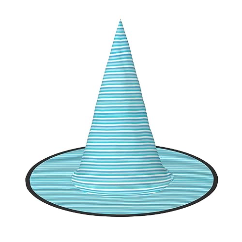 Blauer gestreifter Hexenhut, Rave, Karneval, Halloween, Hut für Partys, Maskeraden und Kostümveranstaltungen Blauer gestreifter Hexenhut, Rave, Karneval, Halloween, Hut für Partys, Maskeraden und Kostümveranstaltungen von ERTTNT
