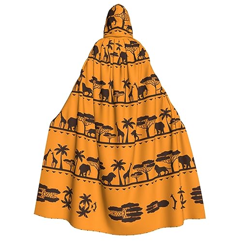 ERTTNT Afrikanischer Tierdruck, Uni, Halloween-Kostüm, Kapuzenumhang, Umhang, Übergröße, Cosplay, Messen mehr ERTTNT Afrikanischer Tierdruck, Uni, Halloween-Kostüm, Kapuzenumhang, Umhang, Übergröße, Cosplay, Messen mehr von ERTTNT