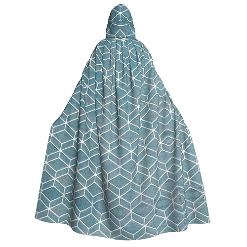 ERTTNT Blauer Gitterdruck, Uni, Halloween-Kostüm, Kapuzenumhang, Umhang, Übergröße, Cosplay, Messen und mehr ERTTNT Blauer Gitterdruck, Uni, Halloween-Kostüm, Kapuzenumhang, Umhang, Übergröße, Cosplay, Messen und mehr von ERTTNT