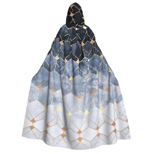 ERTTNT Blaues Hexagon- und Diamanten-Druck, Uni, Halloween-Kostüm, Kapuzenumhang, Umhang, übergroße Cosplay-Messen mehr ERTTNT Blaues Hexagon- und Diamanten-Druck, Uni, Halloween-Kostüm, Kapuzenumhang, Umhang, übergroße Cosplay-Messen mehr von ERTTNT