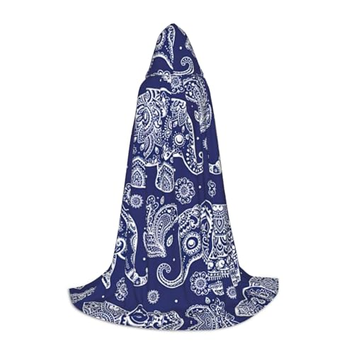 ERTTNT Boho-Umhang mit Elefanten-Druck, Uni, Halloween, Kapuzenumhang, Erwachsenen-Party-Kostüm mit Umhang für Karneval ERTTNT Boho-Umhang mit Elefanten-Druck, Uni, Halloween, Kapuzenumhang, Erwachsenen-Party-Kostüm mit Umhang für Karneval von ERTTNT