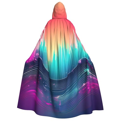ERTTNT Cooles Musik-Wellen-Druck, Uni, Halloween-Kostüm, Kapuzenumhang, Umhang, übergroße Cosplay-Messen mehr ERTTNT Cooles Musik-Wellen-Druck, Uni, Halloween-Kostüm, Kapuzenumhang, Umhang, übergroße Cosplay-Messen mehr von ERTTNT