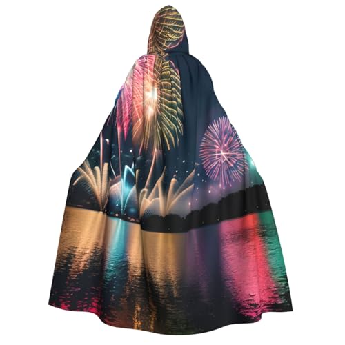 ERTTNT Feuerwerk-Druck, Uni, Halloween-Kostüm, Kapuzenumhang, Umhang, übergroß, Cosplay, Messen und mehr ERTTNT Feuerwerk-Druck, Uni, Halloween-Kostüm, Kapuzenumhang, Umhang, übergroß, Cosplay, Messen und mehr von ERTTNT