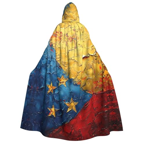ERTTNT Flagge von Venezuela, Uni, Halloween-Kostüm, Kapuzenumhang, Umhang, Übergröße, Cosplay, Messen und mehr ERTTNT Flagge von Venezuela, Uni, Halloween-Kostüm, Kapuzenumhang, Umhang, Übergröße, Cosplay, Messen und mehr von ERTTNT