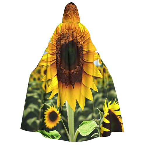 ERTTNT Gelber Sonnenblumen-Druck, Uni, Halloween-Kostüm, Kapuzenumhang, Umhang, Übergröße, Cosplay, Messen mehr ERTTNT Gelber Sonnenblumen-Druck, Uni, Halloween-Kostüm, Kapuzenumhang, Umhang, Übergröße, Cosplay, Messen mehr von ERTTNT