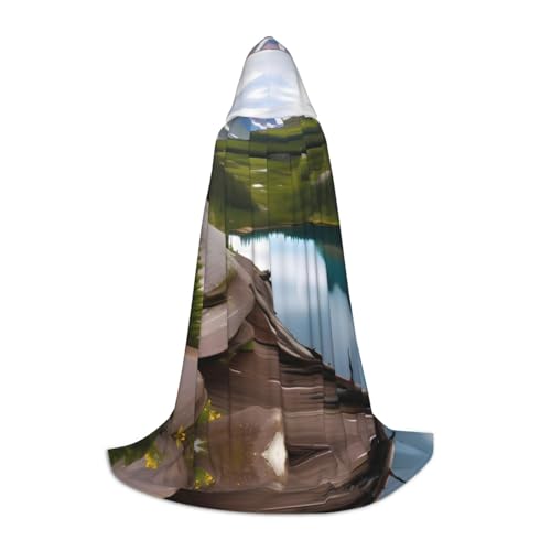 ERTTNT Glacier National Park Print Uni Umhang Halloween Kapuzenumhang Erwachsene Party Kostüm mit Umhang für Karneval ERTTNT Glacier National Park Print Uni Umhang Halloween Kapuzenumhang Erwachsene Party Kostüm mit Umhang für Karneval von ERTTNT