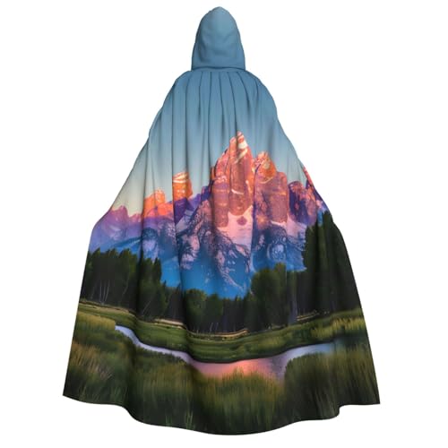 ERTTNT Grand Teton Nationalpark-Druck, Uni, Halloween-Kostüm, Kapuzenumhang, Umhang, übergroße Cosplay-Messen mehr ERTTNT Grand Teton Nationalpark-Druck, Uni, Halloween-Kostüm, Kapuzenumhang, Umhang, übergroße Cosplay-Messen mehr von ERTTNT