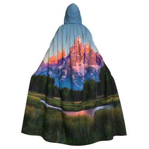 ERTTNT Grand Teton Nationalpark-Umhang mit Kapuze, Umhang für Halloween, Karneval, Cosplay, Maskerade, Partys ERTTNT Grand Teton Nationalpark-Umhang mit Kapuze, Umhang für Halloween, Karneval, Cosplay, Maskerade, Partys von ERTTNT