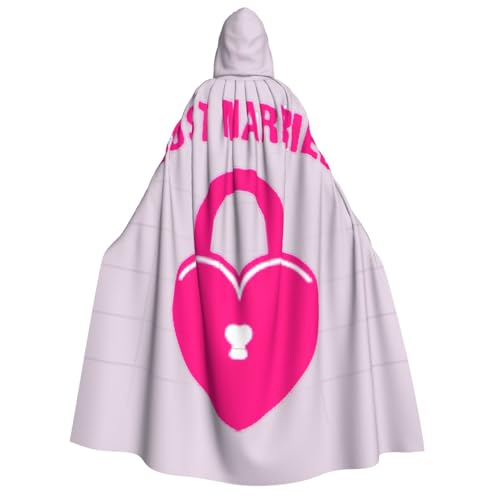 ERTTNT Just Married-Aufdruck, Uni, Halloween-Kostüm, Kapuzenumhang, Umhang, Übergröße, Cosplay, Messen mehr ERTTNT Just Married-Aufdruck, Uni, Halloween-Kostüm, Kapuzenumhang, Umhang, Übergröße, Cosplay, Messen mehr von ERTTNT