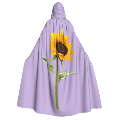 ERTTNT Kapuzenumhang mit Sonnenblumen-Aufdruck, leichter Umhang für Cosplay, Karneval, Maskerade, Vampir-Kostüme ERTTNT Kapuzenumhang mit Sonnenblumen-Aufdruck, leichter Umhang für Cosplay, Karneval, Maskerade, Vampir-Kostüme von ERTTNT