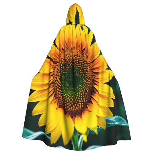 ERTTNT Kapuzenumhang mit Sonnenblumenmuster, für Halloween, Karneval, Cosplay, Maskerade, Partys ERTTNT Kapuzenumhang mit Sonnenblumenmuster, für Halloween, Karneval, Cosplay, Maskerade, Partys von ERTTNT