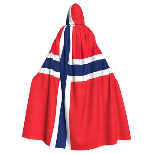 ERTTNT Kapuzenumhang mit norwegischer Flagge, für Halloween, Karneval, Cosplay, Maskerade, Partys ERTTNT Kapuzenumhang mit norwegischer Flagge, für Halloween, Karneval, Cosplay, Maskerade, Partys von ERTTNT