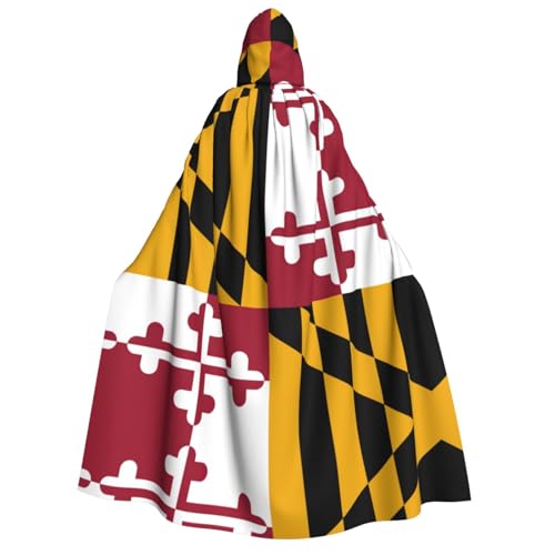 ERTTNT Maryland Umhang mit Staatsflagge, leichter Umhang mit Kapuze, für Cosplay, Karneval, Maskerade, Vampir-Kostüme ERTTNT Maryland Umhang mit Staatsflagge, leichter Umhang mit Kapuze, für Cosplay, Karneval, Maskerade, Vampir-Kostüme von ERTTNT