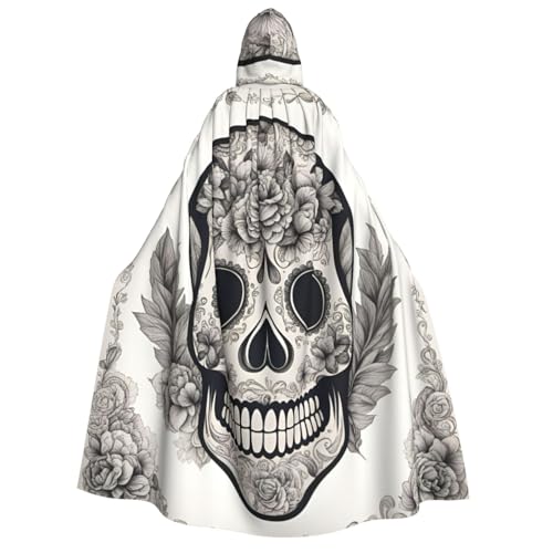 ERTTNT Mexikanischer Totenkopf-Druck, Uni, Halloween-Kostüm, Kapuzenumhang, Umhang, übergroße Cosplay-Messen mehr ERTTNT Mexikanischer Totenkopf-Druck, Uni, Halloween-Kostüm, Kapuzenumhang, Umhang, übergroße Cosplay-Messen mehr von ERTTNT