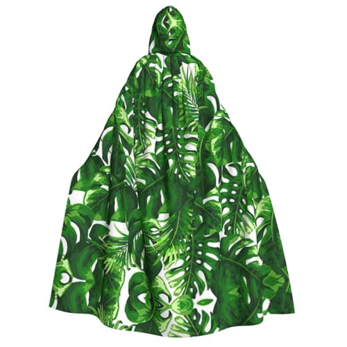 ERTTNT Monstera Deliciosa Kapuzenumhang mit Bananenpalmendruck, leichter Umhang für Cosplay, Karneval, Maskerade, Vampir-Kostüme ERTTNT Monstera Deliciosa Kapuzenumhang mit Bananenpalmendruck, leichter Umhang für Cosplay, Karneval, Maskerade, Vampir-Kostüme von ERTTNT