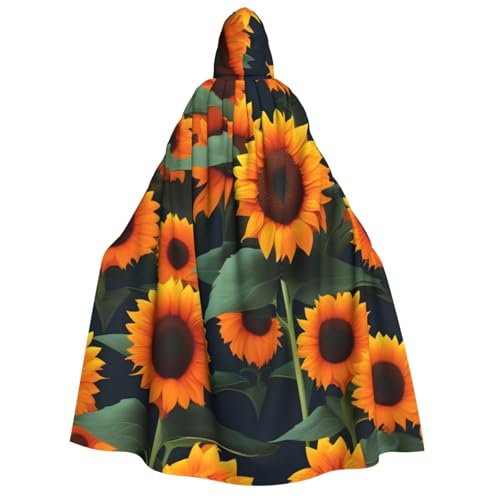 ERTTNT Orangefarbener Sonnenblumen-Druck, Uni, Halloween-Kostüm, Kapuzenumhang, Umhang, Übergröße, Cosplay, Messen mehr ERTTNT Orangefarbener Sonnenblumen-Druck, Uni, Halloween-Kostüm, Kapuzenumhang, Umhang, Übergröße, Cosplay, Messen mehr von ERTTNT