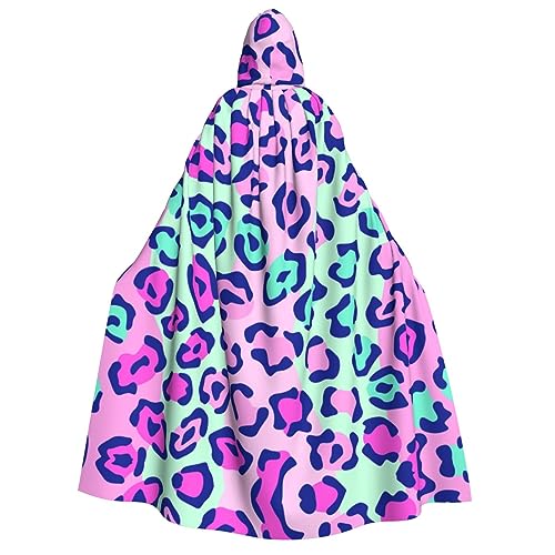 ERTTNT Pinker Lepard-Druck, Uni, Halloween-Kostüm, Kapuzenumhang, Umhang, Übergröße, Cosplay, Messen mehr ERTTNT Pinker Lepard-Druck, Uni, Halloween-Kostüm, Kapuzenumhang, Umhang, Übergröße, Cosplay, Messen mehr von ERTTNT