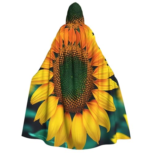 ERTTNT Regenbogen-Sonnenblumen-Druck, Uni, Halloween-Kostüm, Kapuzenumhang, Umhang, Übergröße, Cosplay, Messen mehr ERTTNT Regenbogen-Sonnenblumen-Druck, Uni, Halloween-Kostüm, Kapuzenumhang, Umhang, Übergröße, Cosplay, Messen mehr von ERTTNT