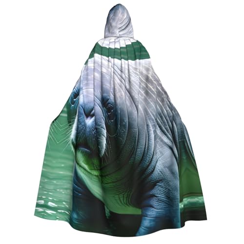 ERTTNT Seekuh Tiere, Wadendruck, Uni, Halloween-Kostüm, Kapuzenumhang, Umhang, übergroß, Cosplay, Messen mehr ERTTNT Seekuh Tiere, Wadendruck, Uni, Halloween-Kostüm, Kapuzenumhang, Umhang, übergroß, Cosplay, Messen mehr von ERTTNT