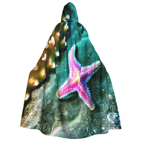 ERTTNT Seestern-Druck, Uni, Halloween-Kostüm, Kapuzenumhang, Umhang, Übergröße, Cosplay, Messen mehr ERTTNT Seestern-Druck, Uni, Halloween-Kostüm, Kapuzenumhang, Umhang, Übergröße, Cosplay, Messen mehr von ERTTNT