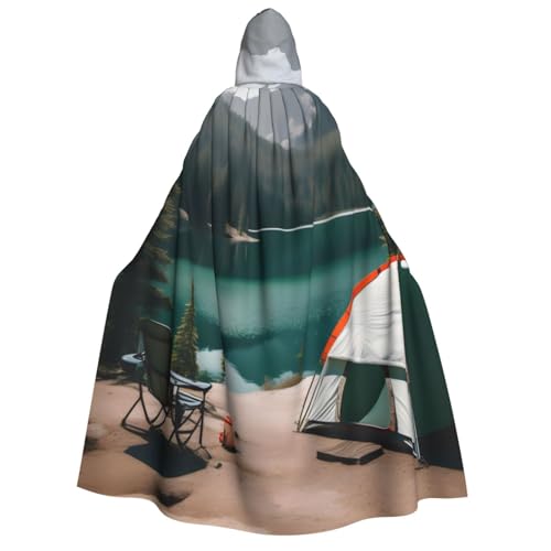 ERTTNT Serenity Lake Camping-Druck, Uni, Halloween-Kostüm, Kapuzenumhang, Umhang, Übergröße, Cosplay, Messen und mehr ERTTNT Serenity Lake Camping-Druck, Uni, Halloween-Kostüm, Kapuzenumhang, Umhang, Übergröße, Cosplay, Messen und mehr von ERTTNT