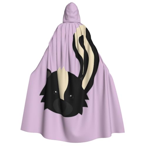 ERTTNT Skunk-Druck, Uni, Halloween-Kostüm, Kapuzenumhang, Umhang, Übergröße, Cosplay, Messen und mehr ERTTNT Skunk-Druck, Uni, Halloween-Kostüm, Kapuzenumhang, Umhang, Übergröße, Cosplay, Messen und mehr von ERTTNT