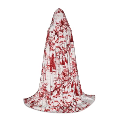 ERTTNT Tier-Wilderness-Bär-Hirsch-Aufdruck, Uni, Umhang, Halloween, Kapuzenumhang, Erwachsenen-Party-Kostüm mit Umhang für Karneval ERTTNT Tier-Wilderness-Bär-Hirsch-Aufdruck, Uni, Umhang, Halloween, Kapuzenumhang, Erwachsenen-Party-Kostüm mit Umhang für Karneval von ERTTNT