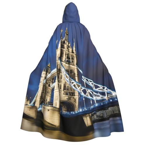 ERTTNT Turmbrücke in London-Druck, Uni, Halloween-Kostüm, Kapuzenumhang, Umhang, Übergröße, Cosplay, Messen und mehr ERTTNT Turmbrücke in London-Druck, Uni, Halloween-Kostüm, Kapuzenumhang, Umhang, Übergröße, Cosplay, Messen und mehr von ERTTNT
