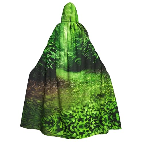 ERTTNT Umhang mit Kapuze, grüner Naturdruck, leicht, für Cosplay, Karneval, Maskerade, Vampir-Kostüme ERTTNT Umhang mit Kapuze, grüner Naturdruck, leicht, für Cosplay, Karneval, Maskerade, Vampir-Kostüme von ERTTNT