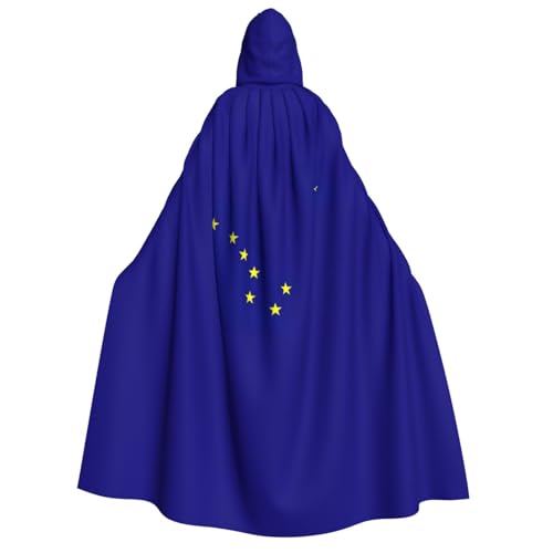 ERTTNT Umhang mit Kapuze Alaska Staatsflagge, leichter Umhang für Cosplay, Karneval, Maskerade, Vampir-Kostüme ERTTNT Umhang mit Kapuze Alaska Staatsflagge, leichter Umhang für Cosplay, Karneval, Maskerade, Vampir-Kostüme von ERTTNT