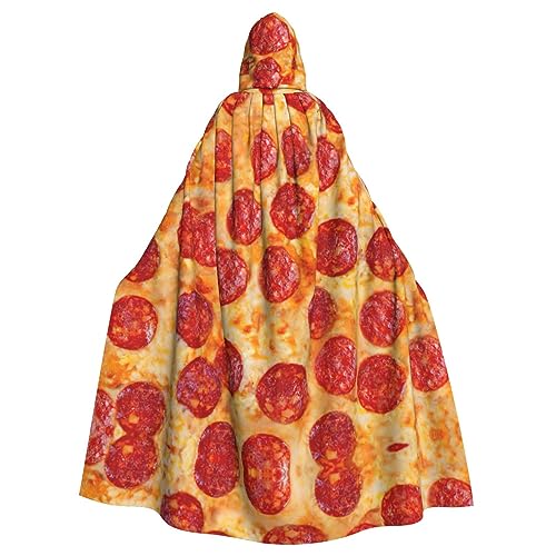 ERTTNT Umhang mit Kapuze im Pizza-Pepperoni-Druck, für Halloween, Karneval, Cosplay, Maskerade, Partys ERTTNT Umhang mit Kapuze im Pizza-Pepperoni-Druck, für Halloween, Karneval, Cosplay, Maskerade, Partys von ERTTNT