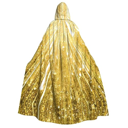 ERTTNT Umhang mit Kapuze und goldfarbenem Glitzer-Druck, leicht, für Cosplay, Karneval, Maskerade, Vampir-Kostüme ERTTNT Umhang mit Kapuze und goldfarbenem Glitzer-Druck, leicht, für Cosplay, Karneval, Maskerade, Vampir-Kostüme von ERTTNT