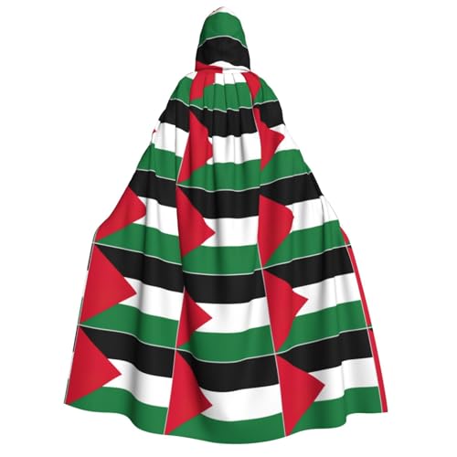 ERTTNT Umhang mit Palästina-Flagge, leichter Umhang mit Kapuze, für Cosplay, Karneval, Maskerade, Vampir-Kostüme ERTTNT Umhang mit Palästina-Flagge, leichter Umhang mit Kapuze, für Cosplay, Karneval, Maskerade, Vampir-Kostüme von ERTTNT