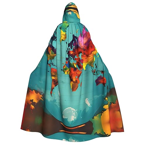 ERTTNT Umhang mit Weltkarten-Druck, leichter Umhang für Cosplay, Karneval, Maskerade, Vampir-Kostüme ERTTNT Umhang mit Weltkarten-Druck, leichter Umhang für Cosplay, Karneval, Maskerade, Vampir-Kostüme von ERTTNT