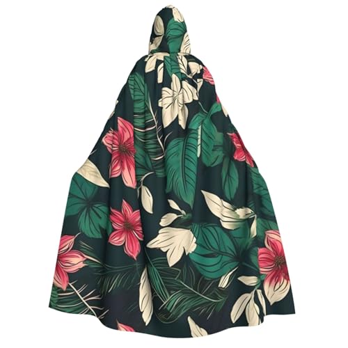 ERTTNT Uni Halloween-Kostüm mit Blumenblatt-Druck, Kapuzenumhang, Übergröße, Cosplay, Messen und mehr ERTTNT Uni Halloween-Kostüm mit Blumenblatt-Druck, Kapuzenumhang, Übergröße, Cosplay, Messen und mehr von ERTTNT