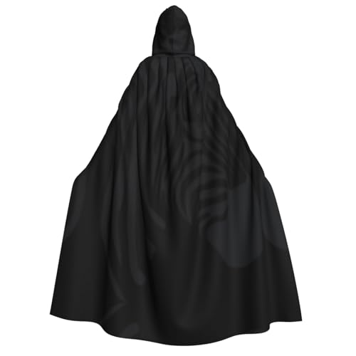 ERTTNT Uni Halloween-Kostüm mit Zebramuster, Kapuzenumhang, Übergröße, Cosplay, Messen und mehr von ERTTNT