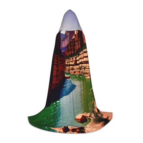 ERTTNT Uni Kapuzenumhang mit Aufdruck Grand Canyon Halloween Kostüm Party Erwachsene Fasching Karneval ERTTNT Uni Kapuzenumhang mit Aufdruck Grand Canyon Halloween Kostüm Party Erwachsene Fasching Karneval von ERTTNT