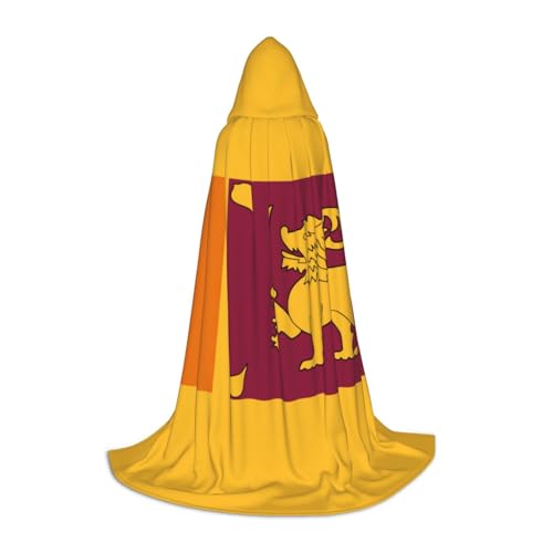 ERTTNT Uni Umhang mit Sri Lanka-Flagge, Halloween-Kapuzenumhang, Erwachsenen-Party-Kostüm mit Umhang für Karneval ERTTNT Uni Umhang mit Sri Lanka-Flagge, Halloween-Kapuzenumhang, Erwachsenen-Party-Kostüm mit Umhang für Karneval von ERTTNT