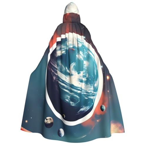 ERTTNT Weltraum Planet Erde Druck Uni Halloween Maskeraden Kostüm Kapuzenumhang Umhang Umhang übergroße Cosplay Messen mehr ERTTNT Weltraum Planet Erde Druck Uni Halloween Maskeraden Kostüm Kapuzenumhang Umhang Umhang übergroße Cosplay Messen mehr von ERTTNT