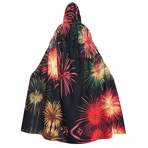 ERTTNT Wunderschöner Feuerwerk-Druck, Uni, Halloween-Kostüm, Kapuzenumhang, Umhang, übergroße Cosplay-Messen mehr ERTTNT Wunderschöner Feuerwerk-Druck, Uni, Halloween-Kostüm, Kapuzenumhang, Umhang, übergroße Cosplay-Messen mehr von ERTTNT
