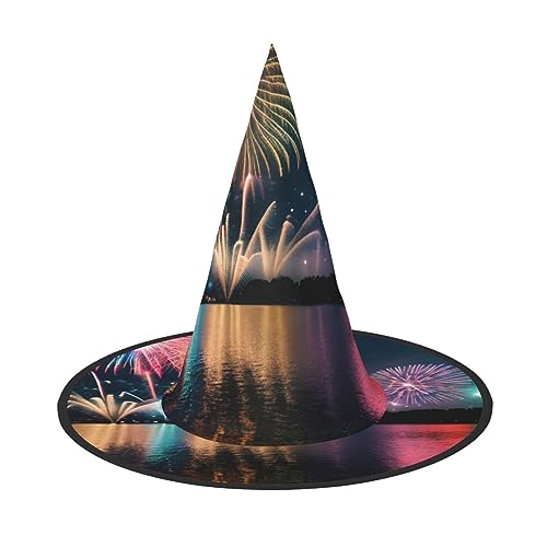 Feuerwerk Druck Rave Hexenhut Karneval Halloween Hut für Partys Maskeraden und Kostümveranstaltungen Feuerwerk Druck Rave Hexenhut Karneval Halloween Hut für Partys Maskeraden und Kostümveranstaltungen von ERTTNT