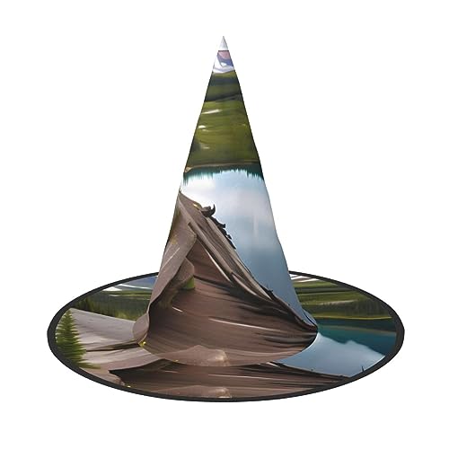 Gletscher-Nationalpark-Druck, Rave-Hexenhut, Karneval, Halloween, Hut für Partys, Maskeraden und Kostümveranstaltungen Gletscher-Nationalpark-Druck, Rave-Hexenhut, Karneval, Halloween, Hut für Partys, Maskeraden und Kostümveranstaltungen von ERTTNT